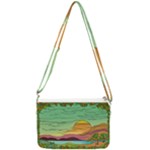 Painting Colors Box Green Double Gusset Crossbody Bag