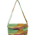 Painting Colors Box Green Removable Strap Clutch Bag