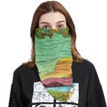Painting Colors Box Green Face Covering Bandana (Triangle)