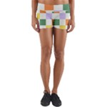 Board Pictures Chess Background Yoga Shorts