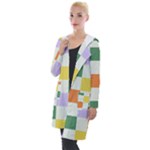 Board Pictures Chess Background Hooded Pocket Cardigan