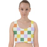 Board Pictures Chess Background Velvet Racer Back Crop Top