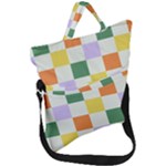 Board Pictures Chess Background Fold Over Handle Tote Bag
