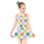 Board Pictures Chess Background Kids  Skater Dress Swimsuit