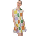 Board Pictures Chess Background Sleeveless Shirt Dress