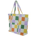 Board Pictures Chess Background Zip Up Canvas Bag