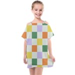 Board Pictures Chess Background Kids  One Piece Chiffon Dress