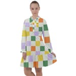 Board Pictures Chess Background All Frills Chiffon Dress