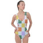 Board Pictures Chess Background Side Cut Out Swimsuit
