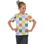 Board Pictures Chess Background Kids  Mesh Piece T-Shirt