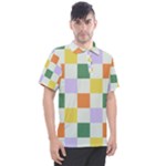 Board Pictures Chess Background Men s Polo T-Shirt