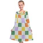 Board Pictures Chess Background Kids  Midi Sailor Dress