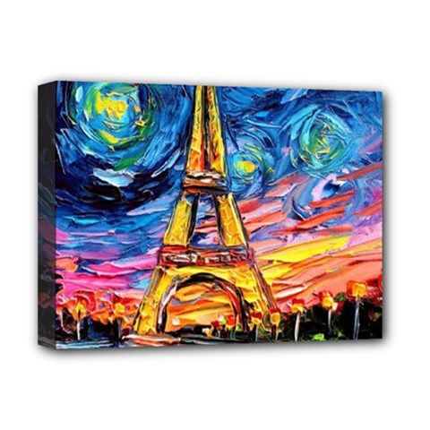Eiffel Tower Starry Night Print Van Gogh Deluxe Canvas 16  x 12  (Stretched)  from ZippyPress