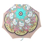 Boy Astronaut Cotton Candy Childhood Fantasy Tale Literature Planet Universe Kawaii Nature Cute Clou Folding Umbrellas