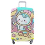 Boy Astronaut Cotton Candy Childhood Fantasy Tale Literature Planet Universe Kawaii Nature Cute Clou Luggage Cover (Medium)