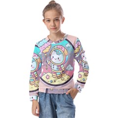 Kids  Long Sleeve T-Shirt with Frill  