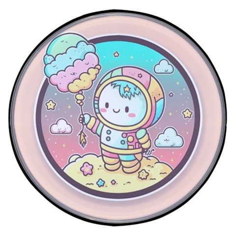 Boy Astronaut Cotton Candy Childhood Fantasy Tale Literature Planet Universe Kawaii Nature Cute Clou Wireless Fast Charger(Black) from ZippyPress