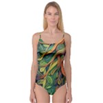 Outdoors Night Setting Scene Forest Woods Light Moonlight Nature Wilderness Leaves Branches Abstract Camisole Leotard 