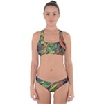 Outdoors Night Setting Scene Forest Woods Light Moonlight Nature Wilderness Leaves Branches Abstract Cross Back Hipster Bikini Set