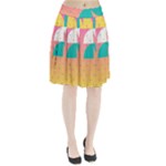 Abstract Geometric Bauhaus Polka Dots Retro Memphis Art Pleated Skirt