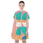 Abstract Geometric Bauhaus Polka Dots Retro Memphis Art Sailor Dress