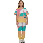Abstract Geometric Bauhaus Polka Dots Retro Memphis Art Kids  T-Shirt and Pants Sports Set