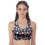 Flowers Pattern Floral Antique Floral Nature Flower Graphic Fitness Sports Bra