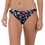 Flowers Pattern Floral Antique Floral Nature Flower Graphic Band Bikini Bottoms