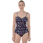 Flowers Pattern Floral Antique Floral Nature Flower Graphic Sweetheart Tankini Set