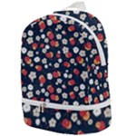 Flowers Pattern Floral Antique Floral Nature Flower Graphic Zip Bottom Backpack
