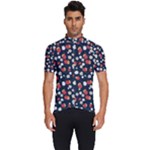 Flowers Pattern Floral Antique Floral Nature Flower Graphic Men s Short Sleeve Cycling Jersey