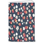 Flowers Pattern Floral Antique Floral Nature Flower Graphic 8  x 10  Hardcover Notebook