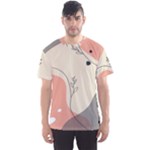 Pattern Line Art Texture Minimalist Design Men s Sport Mesh T-Shirt