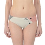 Pattern Line Art Texture Minimalist Design Hipster Bikini Bottoms