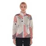 Pattern Line Art Texture Minimalist Design Women s Bomber Jacket