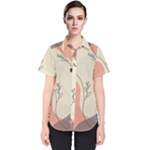 Pattern Line Art Texture Minimalist Design Women s Short Sleeve Shirt