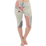 Pattern Line Art Texture Minimalist Design Lightweight Velour Cropped Yoga Leggings
