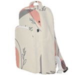 Pattern Line Art Texture Minimalist Design Double Compartment Backpack