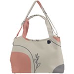 Pattern Line Art Texture Minimalist Design Double Compartment Shoulder Bag