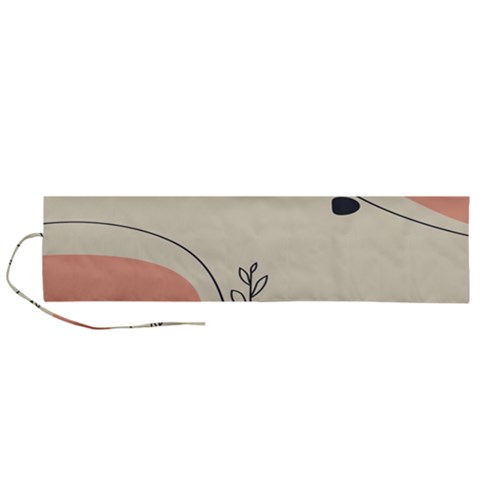 Pattern Line Art Texture Minimalist Design Roll Up Canvas Pencil Holder (L) from ZippyPress