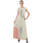 Pattern Line Art Texture Minimalist Design Chiffon Mesh Boho Maxi Dress
