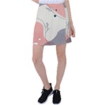 Pattern Line Art Texture Minimalist Design Tennis Skirt