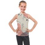 Pattern Line Art Texture Minimalist Design Kids  Sleeveless Polo T-Shirt