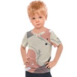 Pattern Line Art Texture Minimalist Design Kids  Sports T-Shirt