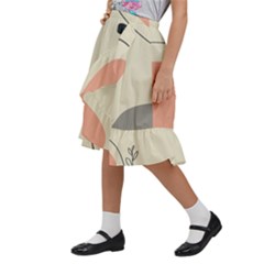 Kids  Ruffle Flared Wrap Midi Skirt 