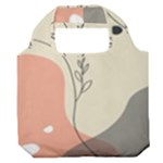 Pattern Line Art Texture Minimalist Design Premium Foldable Grocery Recycle Bag
