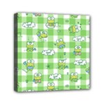 Frog Cartoon Pattern Cloud Animal Cute Seamless Mini Canvas 6  x 6  (Stretched)