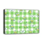 Frog Cartoon Pattern Cloud Animal Cute Seamless Deluxe Canvas 18  x 12  (Stretched)