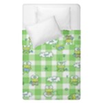 Frog Cartoon Pattern Cloud Animal Cute Seamless Duvet Cover Double Side (Single Size)