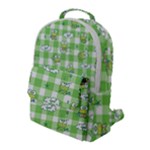 Frog Cartoon Pattern Cloud Animal Cute Seamless Flap Pocket Backpack (Large)